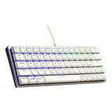 Cooler Master Sk620 Teclado Mecánico 60% Blanco Plateado