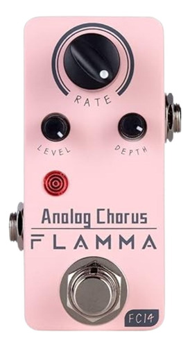 Pedal Mini Chorus Para Guitarra Flamma Fc14 Color Rosa C