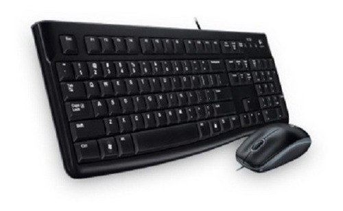 Kit Teclado Y Mouse Logitech Mk120 Español Latino Negro