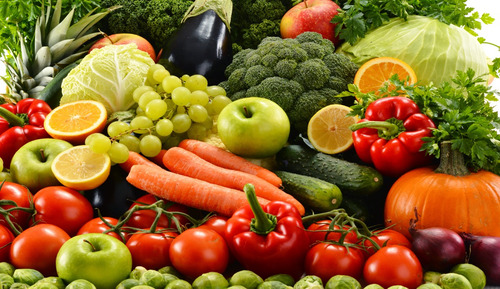 Adesivo Painel Cesta Frutas Legumes E Verduras Lindo Horta