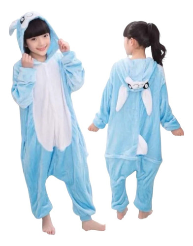 Pijama Disfraz Polar Coneja / Conejo Niños Niñas 4 - 12 Años
