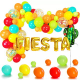 Arco Globos Fiestas Mexicanas Kit De Decoración Cumpleaños