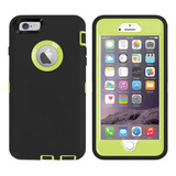 Funda Para iPhone 6/6s Plus - Negra/verde