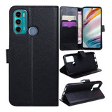 Capa Carteira Flip Case Para Moto G60 Xt2135-1 6.8 Capinha 