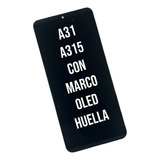 Modulo Pantalla Para Samsung A31 A315 Oled Huella Marco 