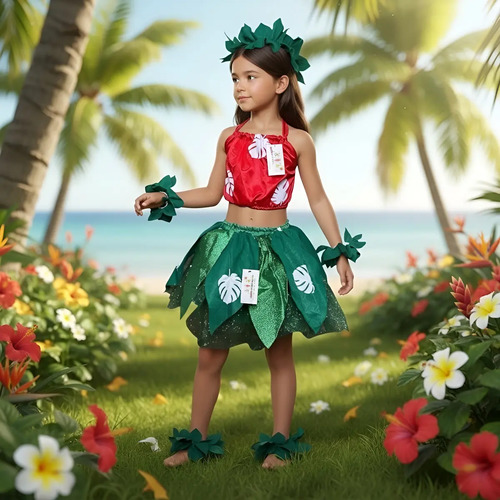 Disfraz Vestido De Princesa Lilo Hawaiana, Disfraz De Lilo Y Stich Niña, Ropa De Halloween, Fiesta Cumpleaños Cosplay | Envío gratis