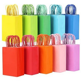 Bolsa De Papel Kraft Para Souvenirs 10 Colores 50 Piezas