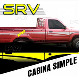 Calcos Compatible P/ Toyota Hilux Srv Cab Simple Laterales