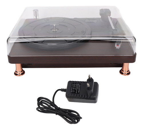 Reproductor De Discos Retro Portátil De Vinilo Hifi De 3 Vel