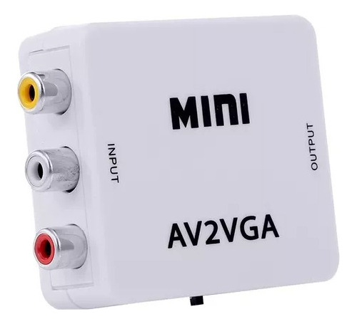 Conversor Rca A Vga Mini Av A Vga Audio Y Video 1080p