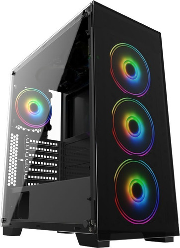 Gabinete Gamer Vidro Usb3.0 Xway 01144 4 Fans Rgb