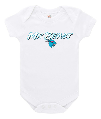 Body Bebe Personalizado Foto Logo Mr Beast