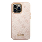 Funda Guess Metal Outline Compatible Con iPhone 14 Pro Max Color Nude