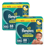 Pañales Pampers Baby Dry Xxg X 176 Unidades