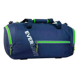 Bolso Everlast Deportivo Grande Entrenamiento Club Viaje Gym Color Marino/verde