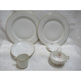 Lote 6 Piezas Porcelana Limoges France Platos Tazas Varias