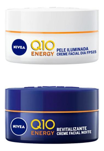 Kit Creme Facial Nivea Q10 Energy Noite E Antissinais Dia