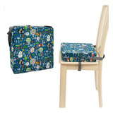 Cadeira De Jantar Infantil Almofadada Com Almofada Que Aumen