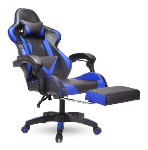 Silla Gamer Ergonomica Reclinable Ghost Color Azul