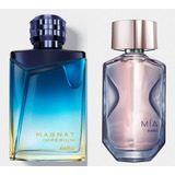 Set Perfumes Magnat Imperium Hombre + Mia Mujer Esika