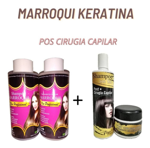 Keratina Marroquí  + Kit Cirugía Para El - g a $25