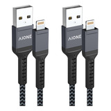 Cable Datos Para iPhone Carga Rápida 2m 3a Nylon 2pzs Yosou