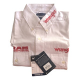 Camisa De Rodeo Wrangler/mp2142w Rodeo Shirt.mens Blanca