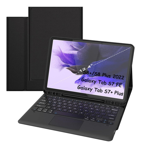 Funda Con Teclado Roofei Para Galaxy Tab S8 Plus