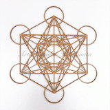 Mandala Mdf Cru 40x40 Cm 3mm - Cubo Metatron