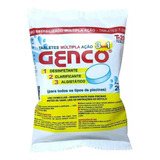  Pastilha Genco 200 Gr Cloro Estabilizado Multiacao 3x1 Und 