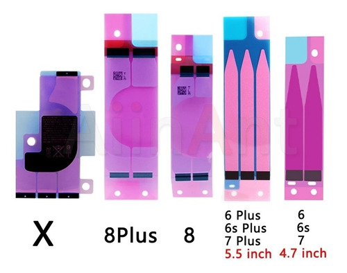 Tira Adhesivo Pegamento Completo Bateria Pila iPhone 8 Plus