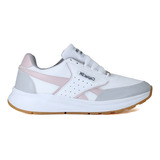 Tenis Sneakers Mujer Casuales Suela Confort Blanco 047