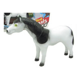 Brinquedo Real Animals  Cavalo Branco C/ Som 34cm 