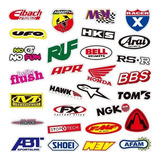 Motocross Logos Marcas 50 Calcomanias De Pvc Vs Agua