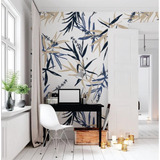 Vinilo Decorativo Mural Tropical Hojas Floral Deco!