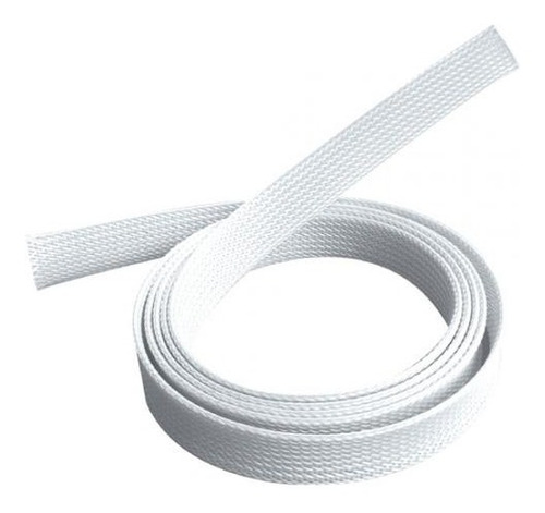 Tubo Cubre Cable X Metro 10mm - Malla Nylon Blanco