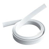 Tubo Cubre Cable X Metro 10mm - Malla Nylon Blanco