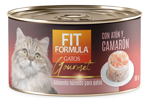 Alimento Húmedo Fit Formula Gato Gourmet Atún Y Camarón 80gr