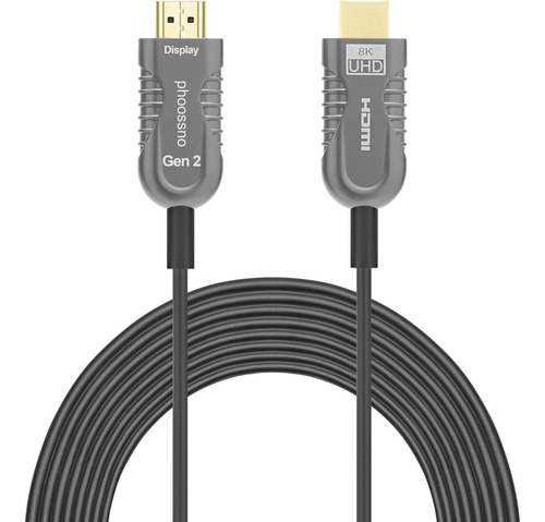 Cable De Fibra Óptica 8k Hdmi 2.1 Certificado Por Phoossno, 