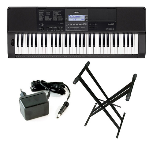 Combo Teclado Casio Ctx800 + Soporte + Fuente Prm