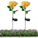 Solar Garden Rose Flower Lights | Outdoor Solar Garden