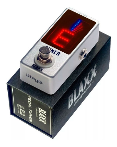 Pedal Mini Stagg Bxtuner Guitarra Bajo Afinador Cromatico