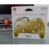 Nintendo Wii Pro Controller Gold **nvo** Club Nintendo 