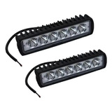 Pack 2 Foco Led Focos Neblineros Led Barra Led 4x4 18w