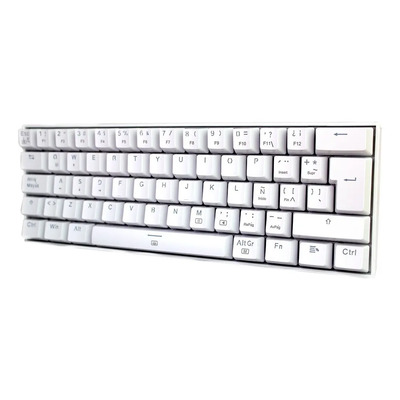 Teclado Mecánico Redragon Dragonborn White K630w-rgb, Brown Switch,español Color del teclado Blanco Idioma Español Latinoamérica | Envío gratis