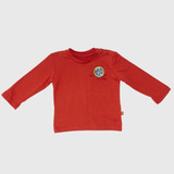 Polera Ml Bebe Algodón Verano Niño Terracota