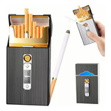 Cigarrera Con Encendedor Electrónico Usb Arco Plasma 2 Es 1