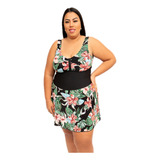 Maiô De Saia Plus Size - Sem Bojo - Tamanhos 58 60 62 64 