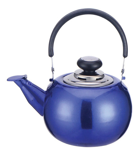 Tetera De Té 800ml Con Infusor Doral Acero Inoxidable Color Azul