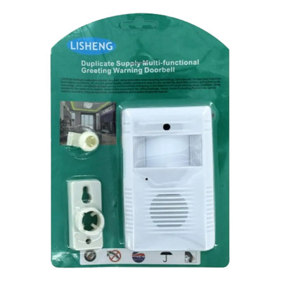 Sensor Movimiento Timbre Inalámbrico Hola Bienvenido Blanco